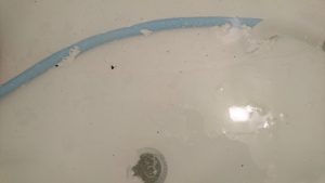 マイクロバブル＆２種類の風呂釜配管洗浄剤に配管内のお風呂の黒カビを洗浄